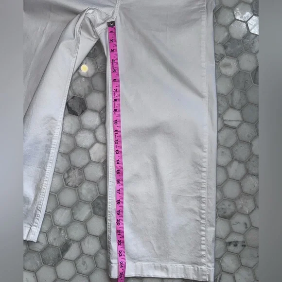 Boden White Cotton Wide Leg Pants Size UK 10 US 6 Cropped Summer Trousers - Picture 5 of 5